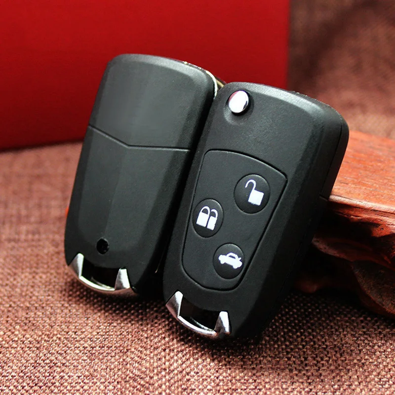 

Flip Folding Key Shell For Ford Fiesta C-Max S-Max Remote Key Case Fob 3 Buttons