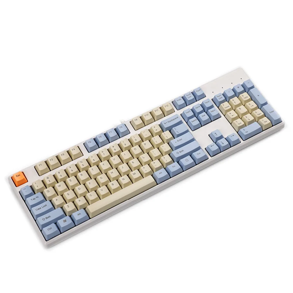 YMDK Godspeed ANSI 104 ключа набор ключей с печатью сверху толстый PBT OEM профиль колпачки