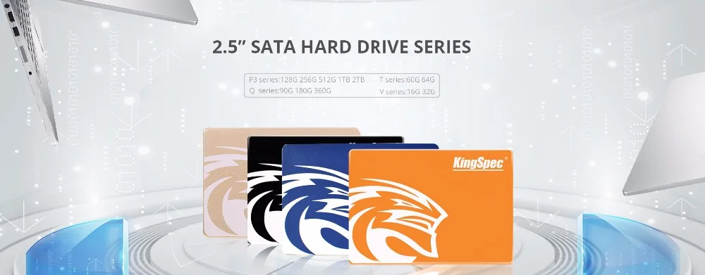 Kingspec 2,5 дюймов SATA3 SSD 120 ГБ золото 256 ГБ внутренний Жесткий надежный драйвер SATA жесткий диск 128 ГБ оранжевый для компьютера ноутбука