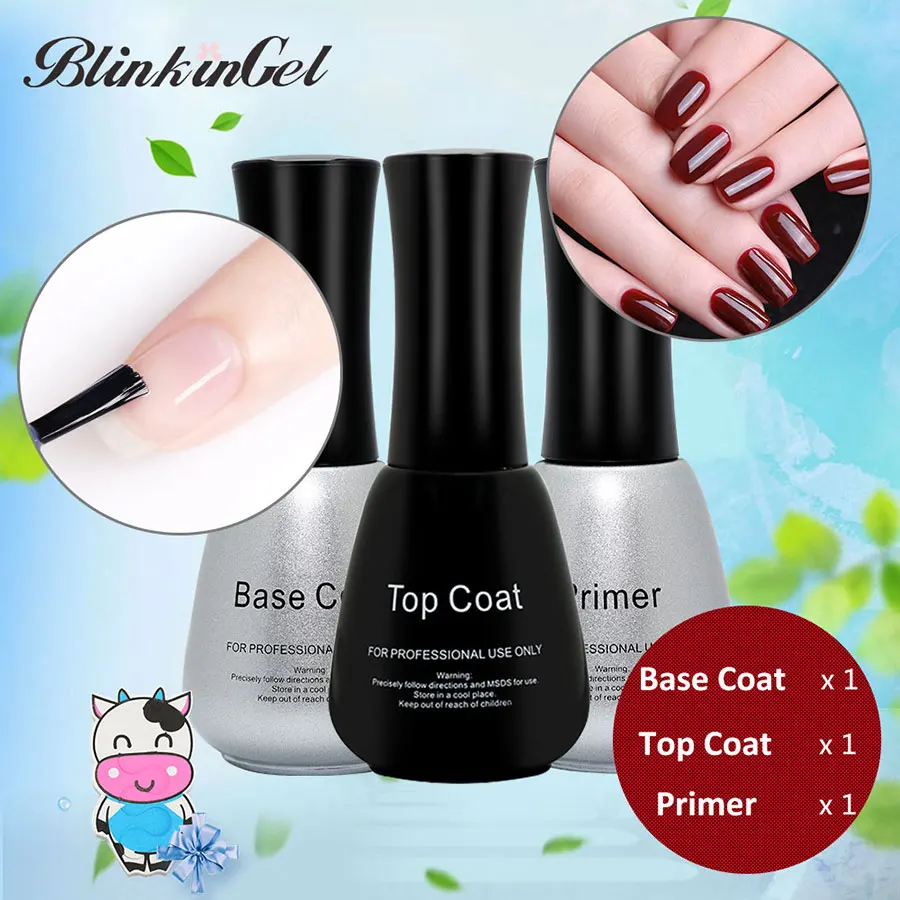 BlinkinGel Acrylic Powder Primer Nail Kit Acrylic Rubber Base Liquid ...