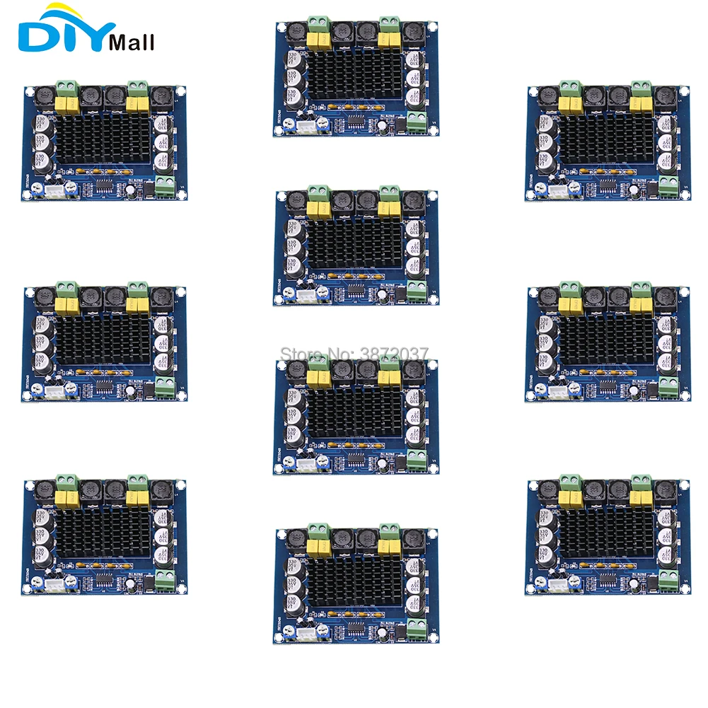 

10pcs/lot DIYmall XH-M543 TPA3116D2 High Power Digital Power Audio Amplifier Board Dual Channel 2*120W
