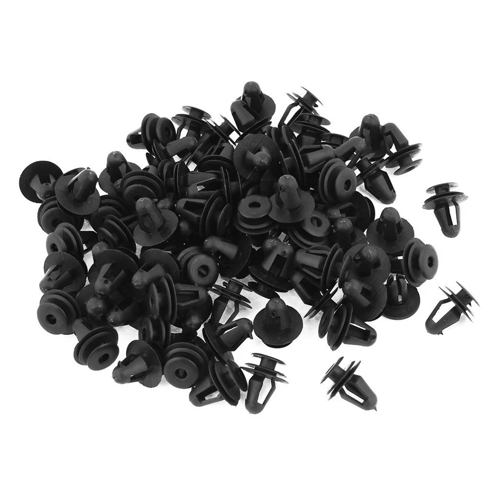 Plastic Rivets Car Door Trim Panel Retainer Clips 20mm Length 100pcsin