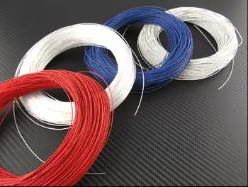 

High Quality 26AWG Teflon silver wire Silver plated copper wire for DIY USB Audio Power cable line 50M/lot ---5 color