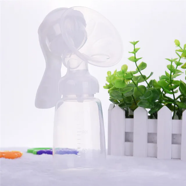 1Pcs Comfortable Manual Breast Pump Adjustable Original Manual Breast Nipple Pump With Milk Bottle Nipple Suction Breast Milker