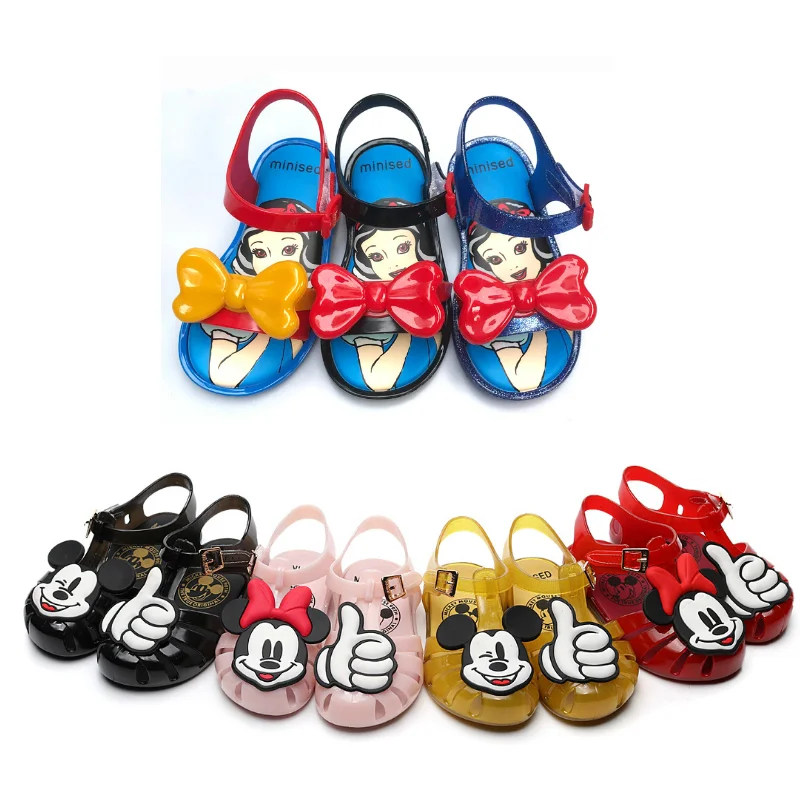 

Baby Shoes 2019 New Summer Cute Finger Pattern Jelly Shoes Girls Non-slip Beach Sandals Children Flat Sandals Children's Shoes