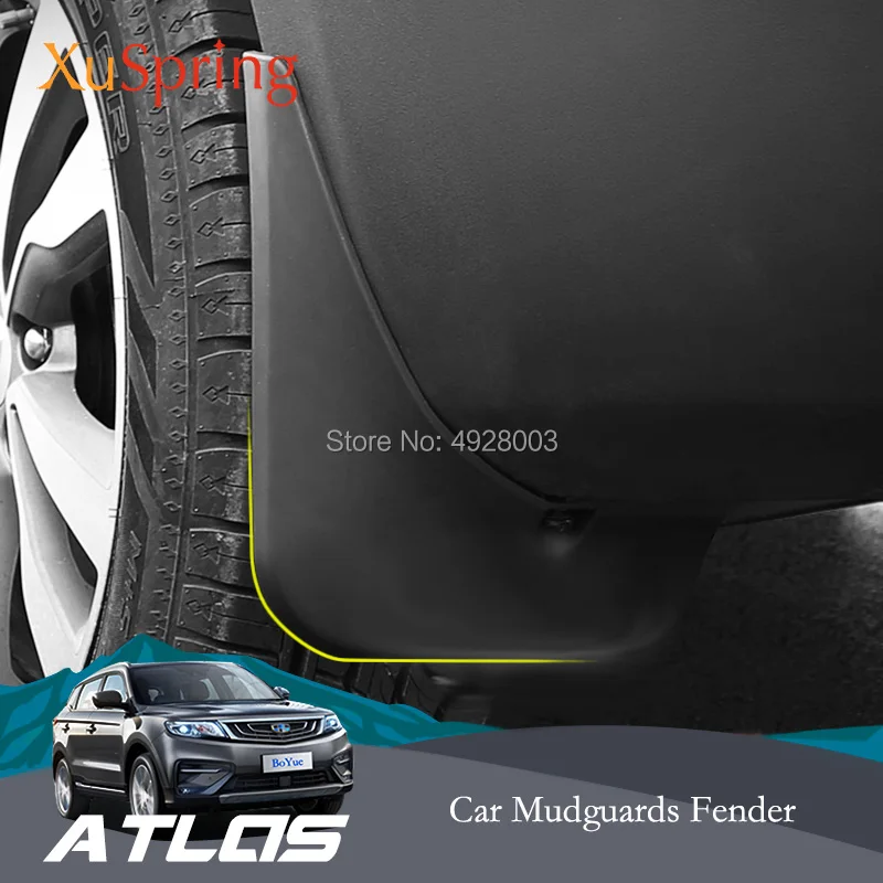 

Car Mudflaps Splash Guards Front Rear Mudguards Fenders Accessories 4pcs For Geely Atlas Boyue Emgrand NL-3 Proton X70 2016-2019