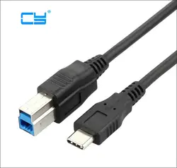 1 м 10 Гбит/с высокоскоростной USB 3,1 type C до 3,0 B BM кабель интерфейс передачи данных разъем для 2015 Macbook для принтера сканер