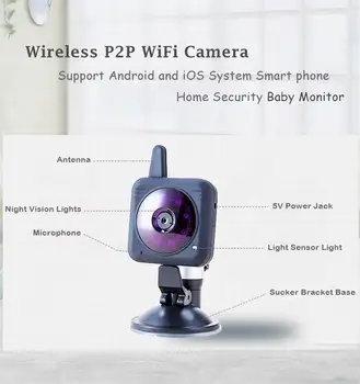 Wireless Professional Infrared Wifi Camera Baby Monitor Wi-Fi Digital Video Camera bebe wifi webcam Video Monitoring Camera