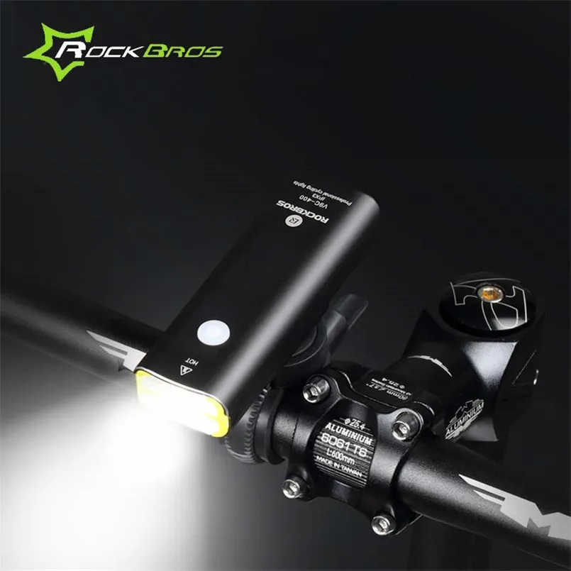 

ROCKBROS 2018 Bicycle Light Handlebar Waterproof Bike Light Front USB Charge Cycling Flashlight Headlight Lamp Bike Accessories