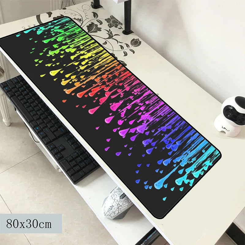 Rgb коврик для мыши большой компьютерный геймерский 800x300x3 мм эргономичный HD гаджет