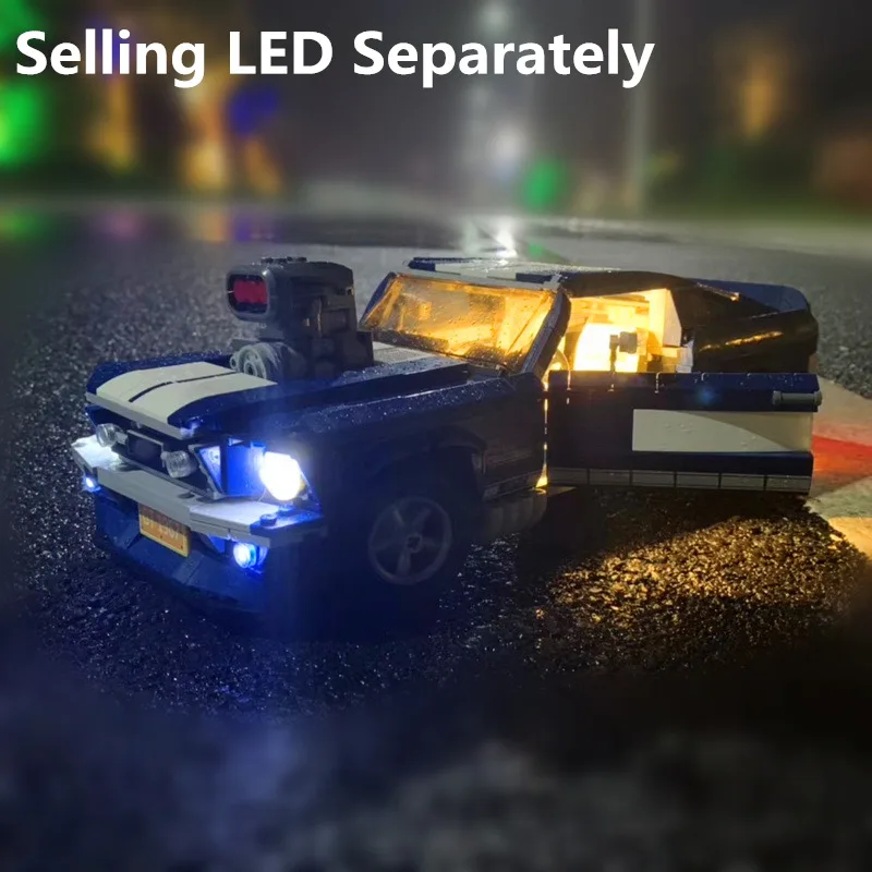 Led Light kit (only light included ) for Legoings 10265 Fords Mustang Compatible with 21047 Toys (not include car bricks set)