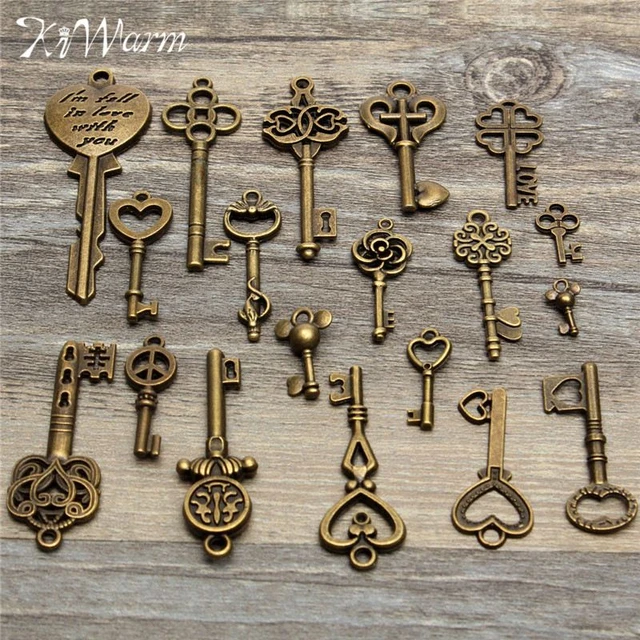 Antique Style Home Accessories  Antique Keys Decorative Bronze - 40pcs  Retro Style - Aliexpress
