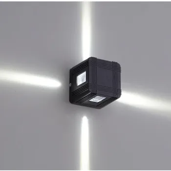 

Led Cruciform Light Square LED Aluminum Wall Light Rail Project Square Bedside Bedroom Indoor Light Effect Lamp