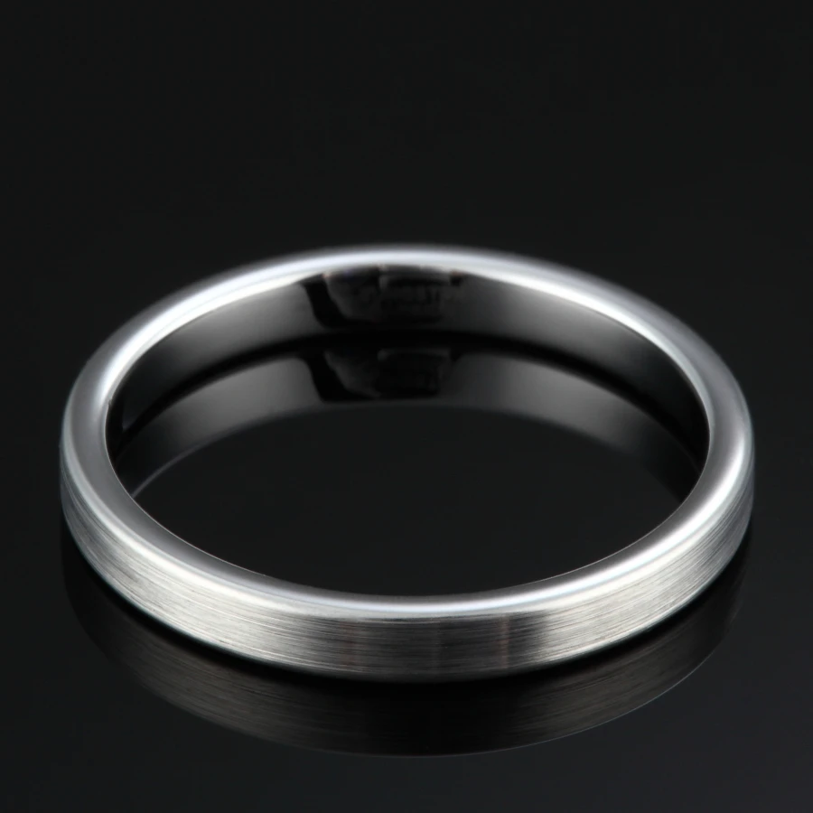 3mm Fashion Rings For Women Silver Vintage Tungsten Rings Anillos Anels For Female Beautiful Wedding Jewelry Girls Ring