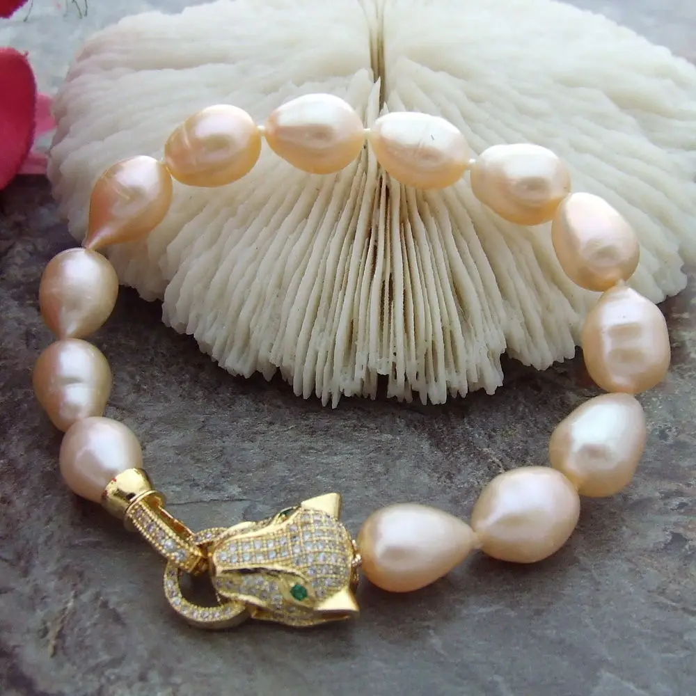 

FREE SHIPPING HOT sell new Style >>>>HUGE AAA 11-13mm south sea pink pearl bracelet 8inch
