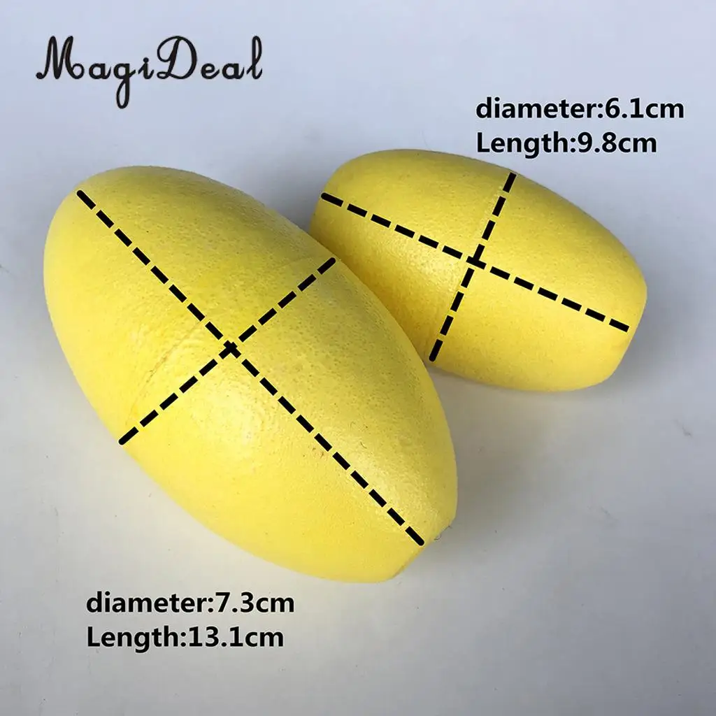 MagiDeal 2 Pieces Yellow EVA Kayak Drift Anchor Float Buoy for Tow Rope Throw Line