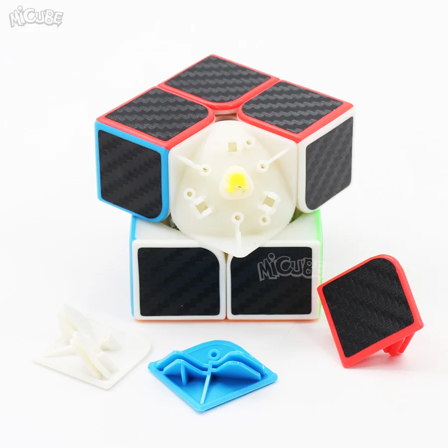 Магический куб 2x2x2 скоростной Кубик из углеродного волокна 2x2 кубик Moyu 2*2 Игра Головоломка Neo Cubo Magico игрушки для детей