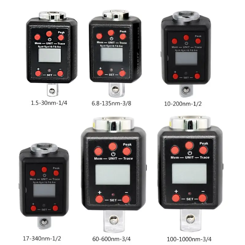 Beste Digitale Hoge Momentsleutel Adapter 1 4 3 8 1 2 3 4 Drive Microtorque 1.5 30nm 6.8 135nm 10 200nm 17 340nm 60 600nm 100 1000nm