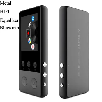 

Metal Bluetooth MP3 Player 8GB 1.8 Inch Screen Music Play 70h with FM Radio E-book Audio Video Player MP3 WMA WAV OGG APE