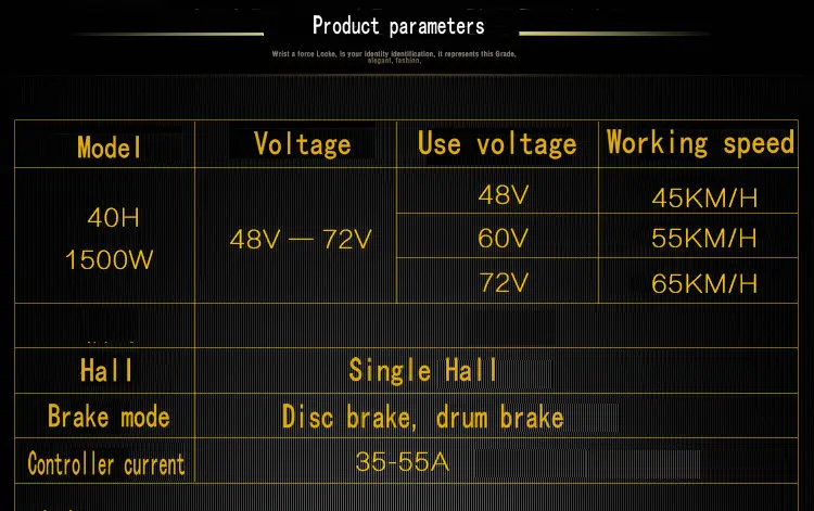 10 дюймов 48 V-72 V 1500W 40H banden безщеточный мотор эпицентра деятельности DC elektrische babybett авто, DIY аксессуары двигателя