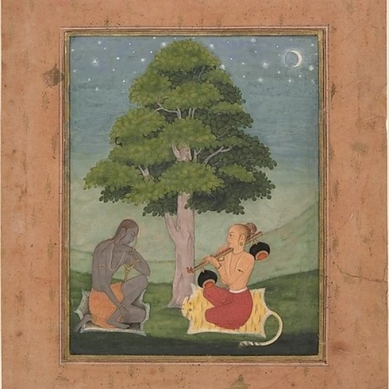 Kedar Ragini: Folio from a ragamala series (Garland of Musical Modes) Poster Print by Ruknuddin (active late 17th