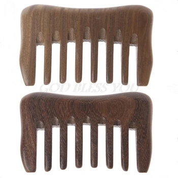 

Natural Wood comb Wooden wide tooth hair comb detangler Sandalwood Waist comb Drop Shipping