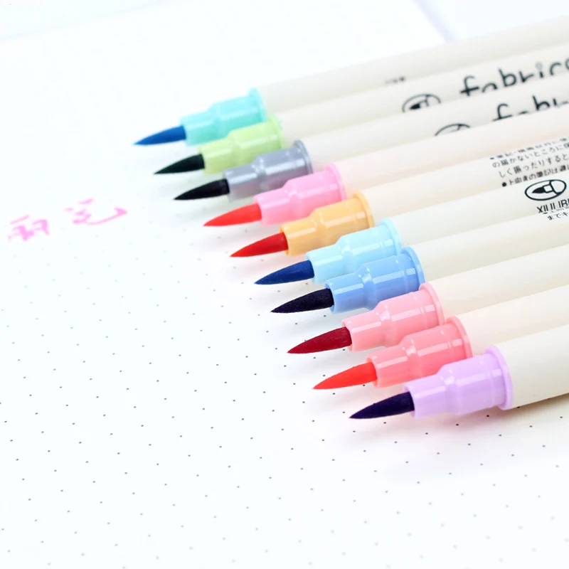 10 шт./лот красочные Touch написать кисточки ручка цветной маркер ручки набор для каллиграфии рисунок Gif товары для рукоделия t корейский