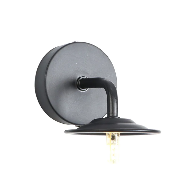 Nordic Single Head LED Wall Lamp Iron Black Modern Mini Wall Light Fixtures Home Deco Antique Sconce Lights Indoor Lighting Nordic Single Head LED Wall Lamp Iron Black Modern Mini Wall Light Fixtures Home Deco Antique Sconce Lights Indoor Lighting