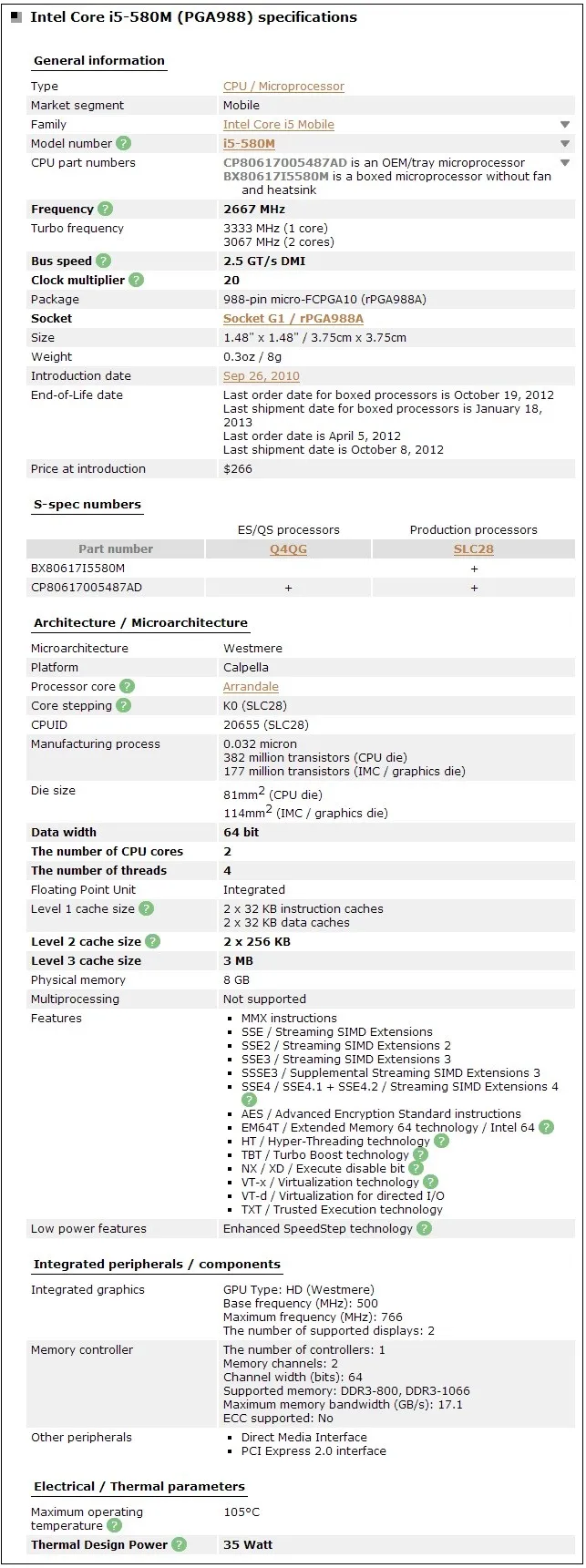 Original Intel Core I5 580m Processor 3m Cache 2 66ghz 3 33ghz Pga9 Laptop Cpu Compatible Hm55 Pm55 Hm57 Qm57 Laptop Cpu Desktop Laptop Cpu Comparelaptop Cpu I7 Aliexpress
