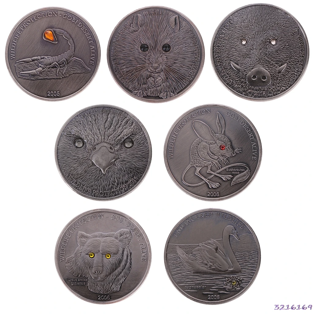 

Home Decor Souvenir Copy Coins Collectibles Drill Animal Copy Coin Memorial Coin