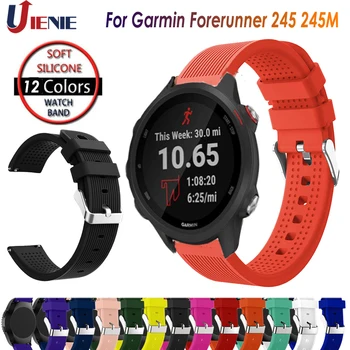 

20mm Silicone Bracelet Strap Watch Band for Garmin Forerunner 645 245 245M Vivoactive 3 Smart Watchband Colorful Sport Wristband