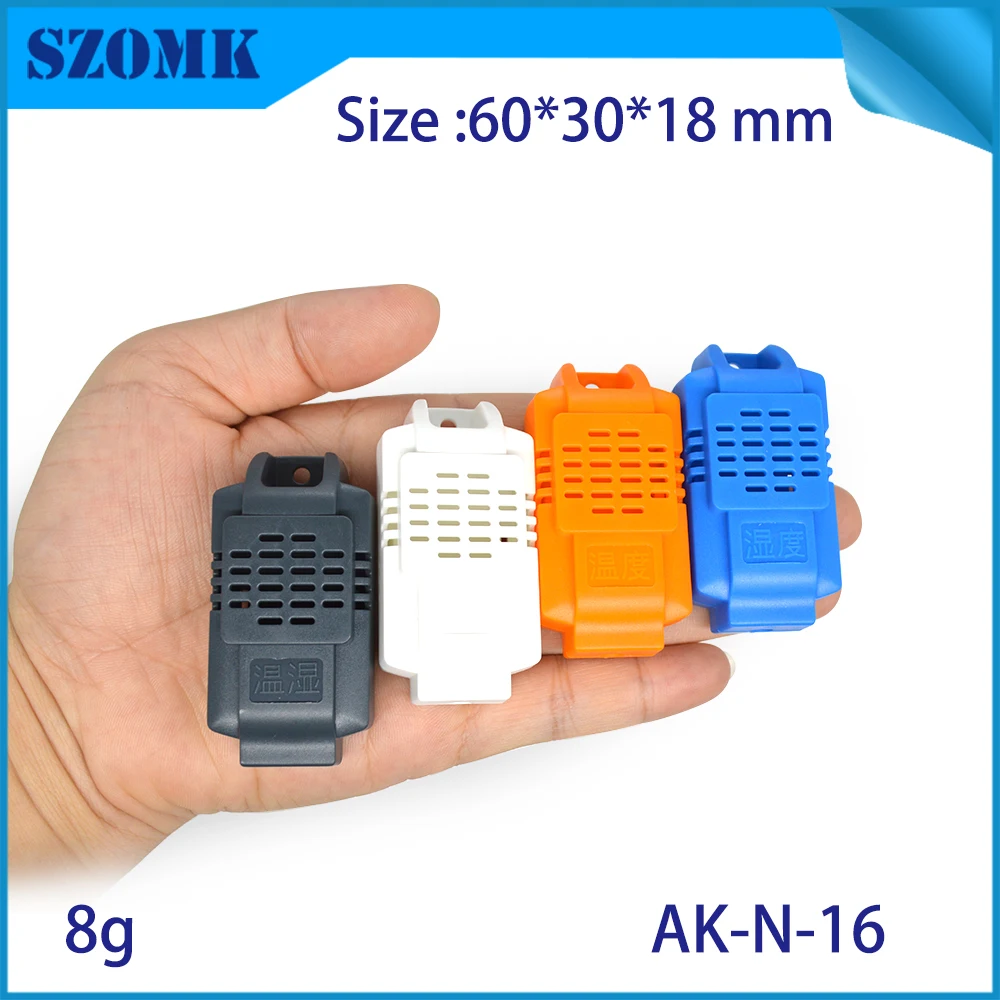 szomk plastic electronics control box pcb enclosure junction housing abs electrical project box humidity sensor enclosure (8)