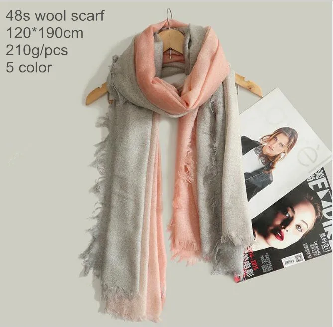 

Naizaiga 48s wool gradual thicken soft 100% wool scarf women big shawl real wool support test , QYR54