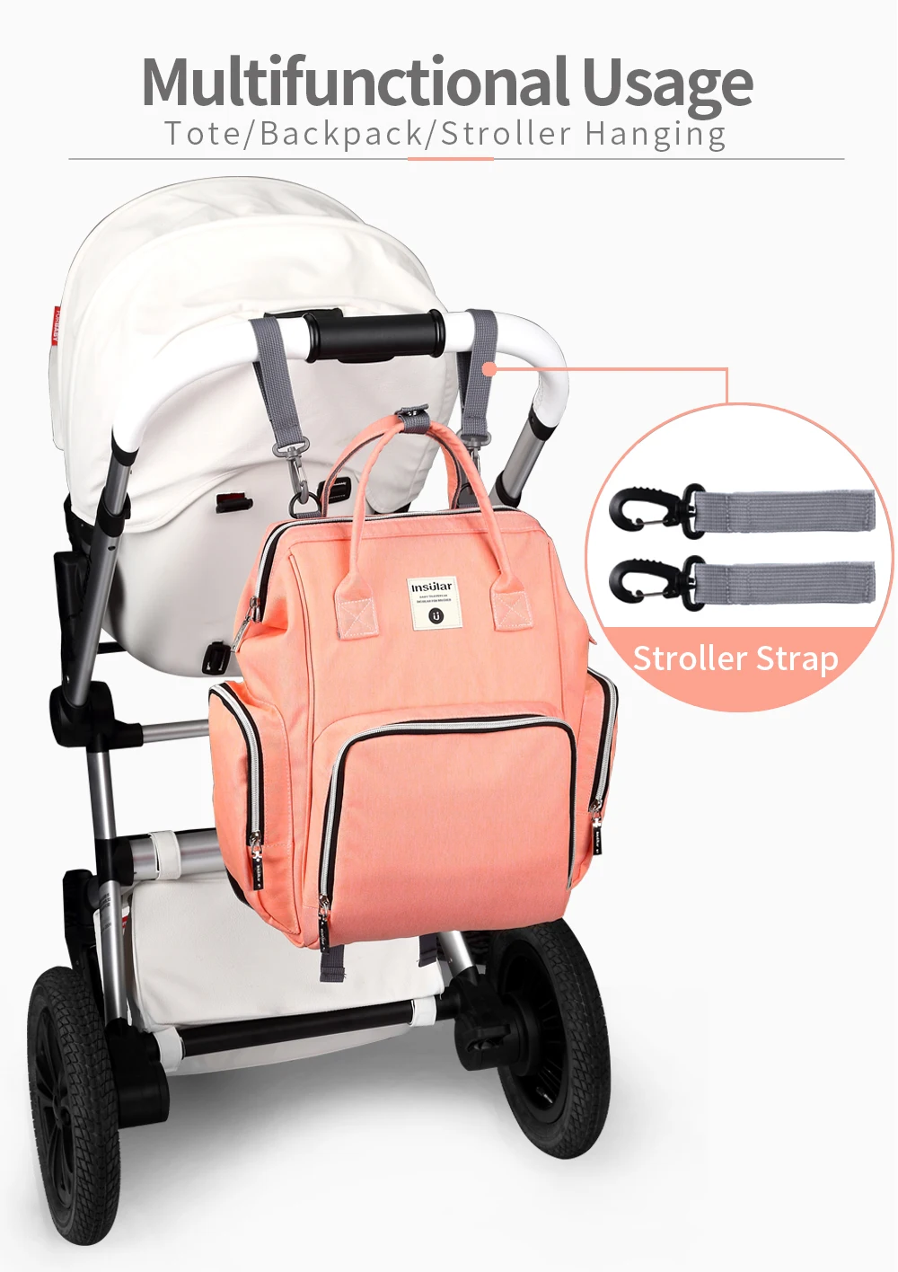 Новая сумка для подгузников, сумка для пеленок, коробка для салфеток, сумка для подгузников для мам, Большая вместительная детская сумка, рюкзак для путешествий, рюкзаки для мам