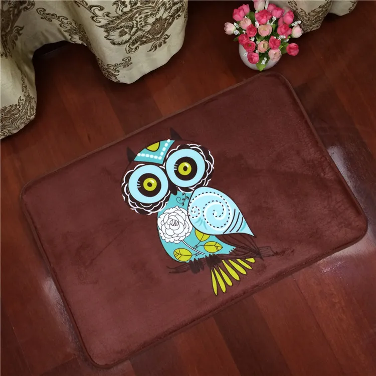 Floor Mat Carpet Owl Print Pattern Living Room 40x60cm' 50cmX80cmRug