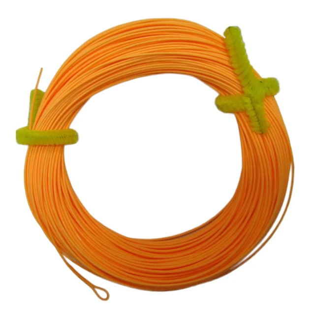 Aventik Orange Weight Forward Floating Fly Line One Welded Loop With Line  ID Color Orange Line For Fly Fishing