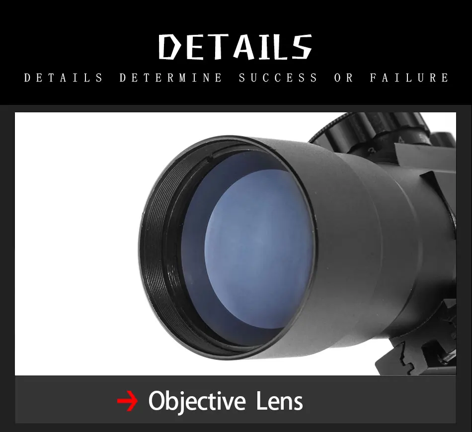 Luger 3x44 vermelho verde dot sight scope
