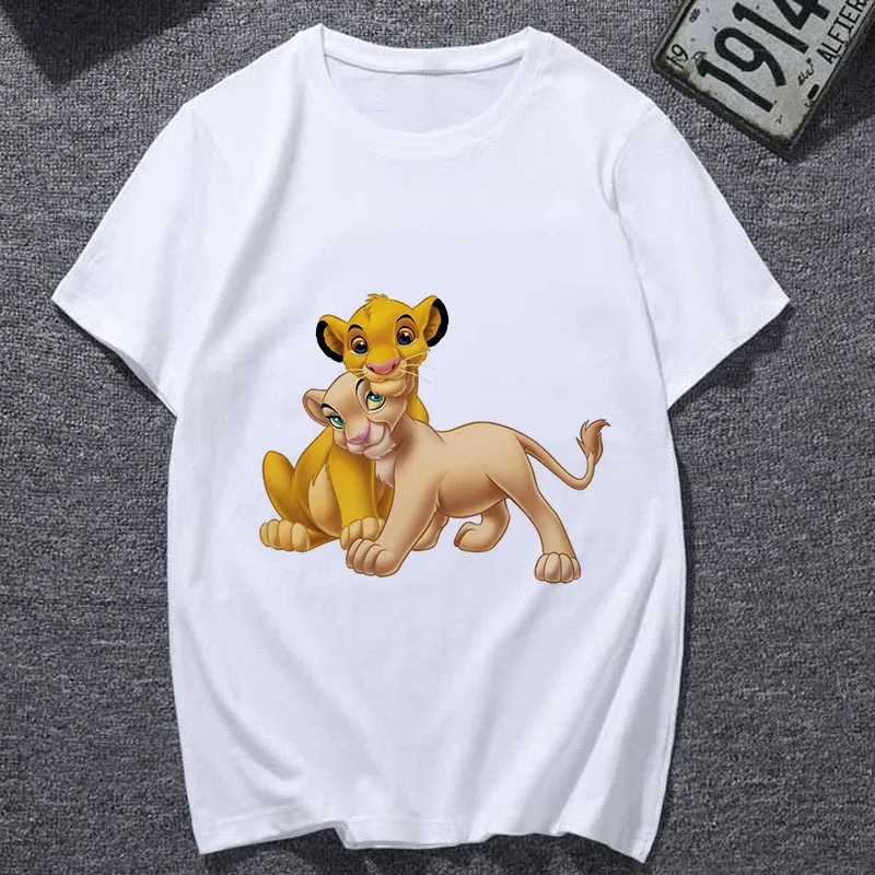 

Lion King Cartoon T Shirt Women 2019 New summer Fashion T-shirt Casual Harajuku Graphic Tshirt Female cute Tee tops Clothing