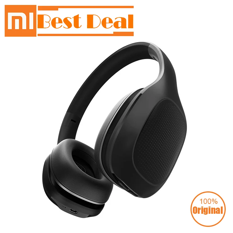 

Original Xiaomi Mi Bluetooth Headphones earphone wireless Bluetooth 4.1 aptX 40mm Dynamic PU Headset For Mobile Phone Games