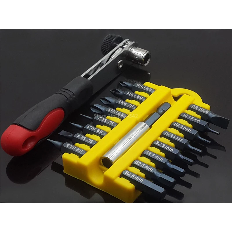 18pcs Security Tamper Proof Torx Hex Star Bit Set Holder