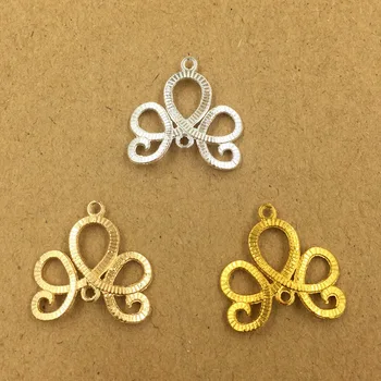 

100 PCS 21mm Fashion Metal Alloy Gold/KC Gold/Silver Color Pendants Connectors Charm For Jewelry Making