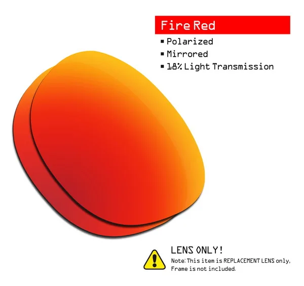 SmartVLT поляризованные Сменные линзы для солнцезащитных очков Оукли Гараж Рок-несколько вариантов - Цвет линз: Fire Red-ShieldCoat