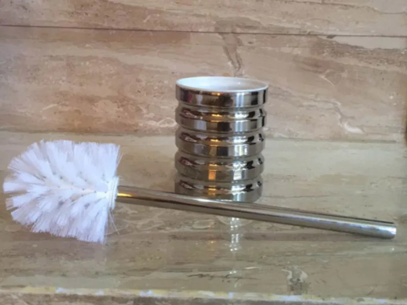 stainless steel  colorful toilet brush holder 1