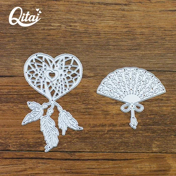 

QITAI 1pcs Metal Cutting Dies Dreamcatcher and Fan DIY Paper die Cutter Greeting Card Product Decoration Scrapbooking MD190