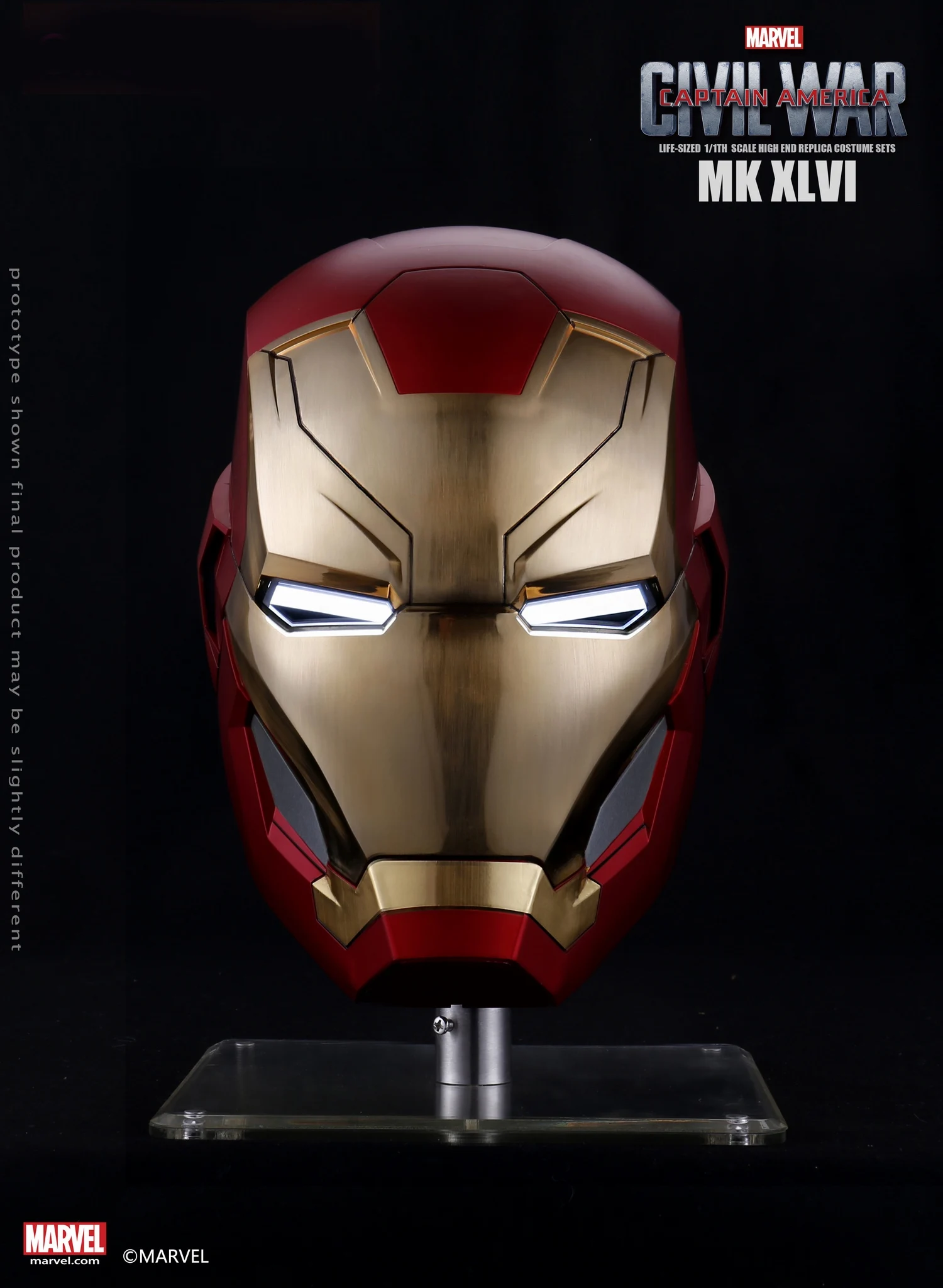 Estartek Мститель 1/1 Ironman MK46 шлем ручной управление Электрический открытие версия Коллекция Рисунок для вентиляторы хобби подарок
