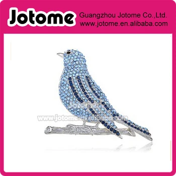 

Silver Tone Bird Fly Crystal Rhinestone Pin Brooch