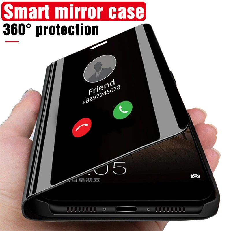 

Luxury 360 Mirror Flip Case for Samsung Galaxy S6 S7 S8 Plus Edge Case Coque Cover For Samsung S8 S9 Plus Note 8 9 A5 A7 Case