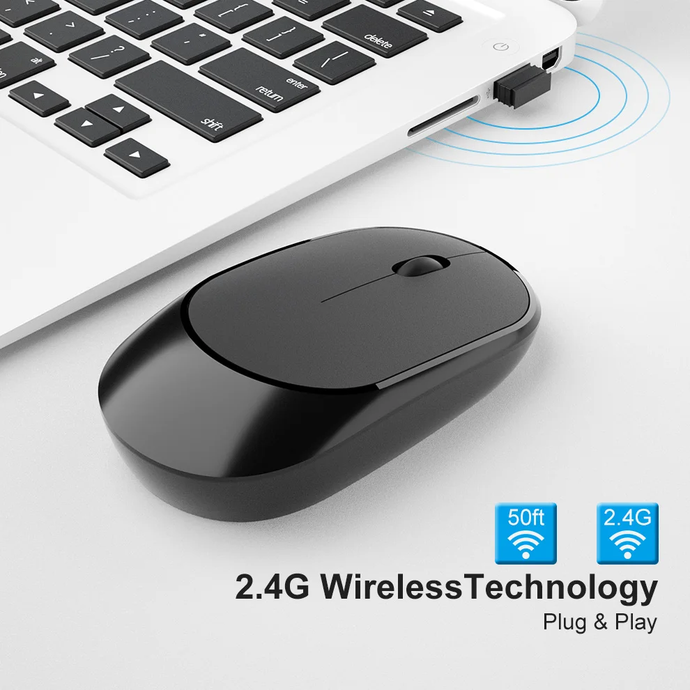 SeenDa Silent Buttons 2.4G Wireless Mouse for Computer Notebook Portable Travel Mouse Mini Ultra Slim Mice for Laptop PC Desktop SeenDa Silent Buttons 2.4G Wireless Mouse for Computer Notebook Portable Travel Mouse Mini Ultra Slim Mice for Laptop PC Desktop