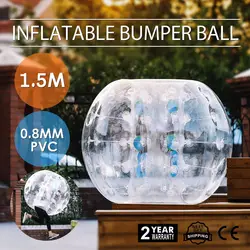 Надувной мяч бампера 1,5 м 5ft Диаметр пузырь футбольный мяч взорвать игрушка в 5 мин. надувной бампер Bubble
