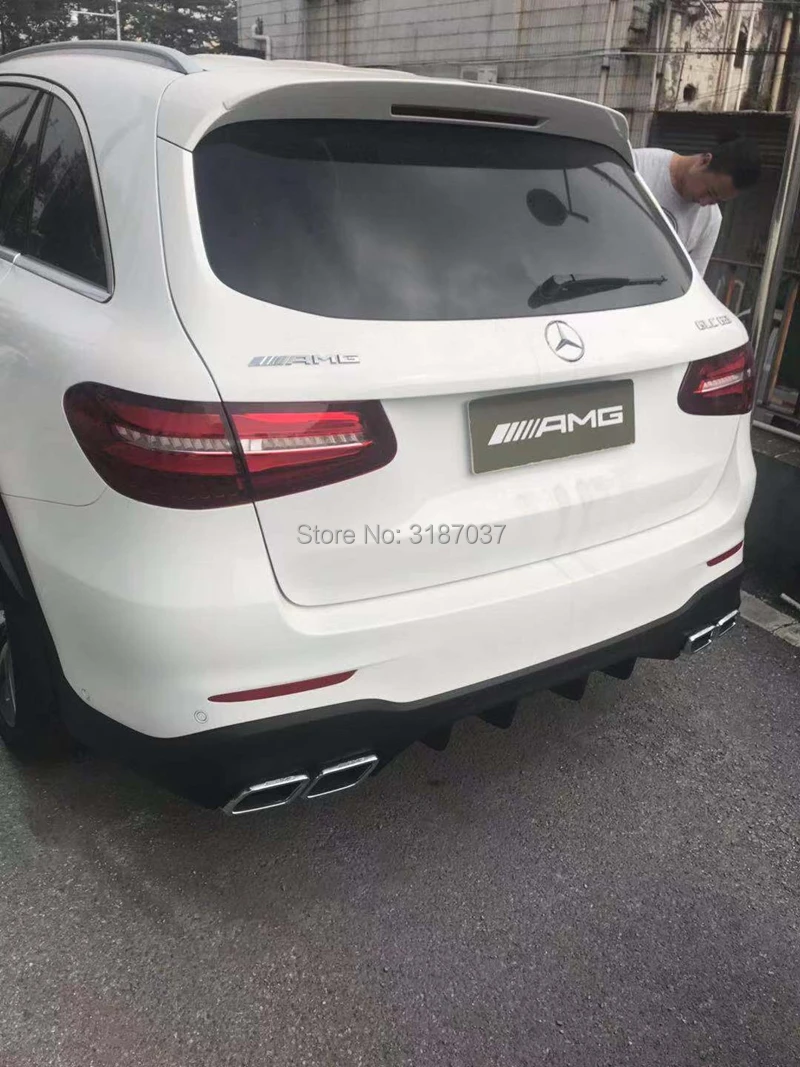 Для benz W253 glc 200 glc260 glc300 внедорожник ABS пластиковый Неокрашенный Цвет задний спойлер на крыше крыло багажника губ загрузки покрытие автомобиля для укладки